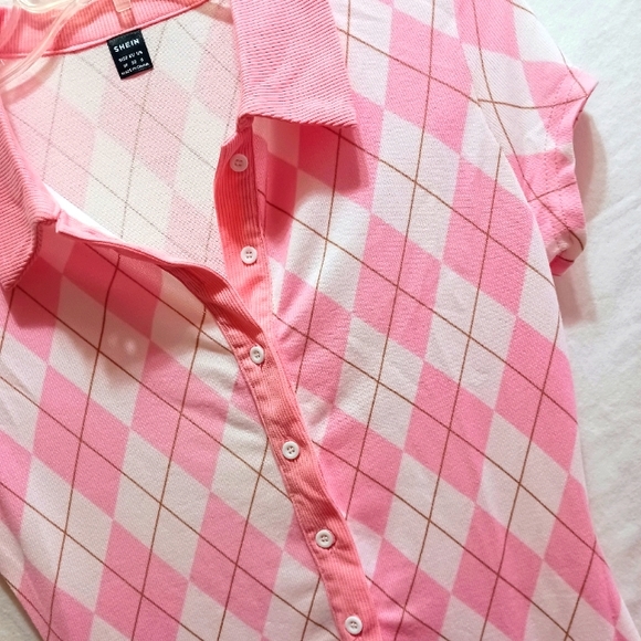 NWT💕SHEIN Pink on Pink Romper - Picture 8 of 16